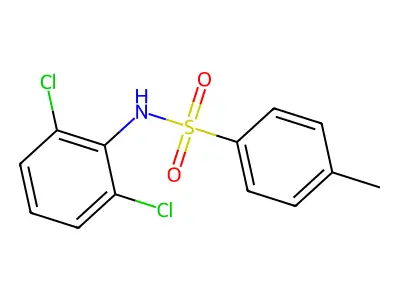 N-(2,6-dichlorophenyl)-4-methylbenzenesulfonamide structure
