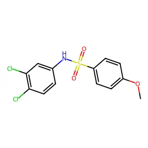 N-(3,4-dichlorophenyl)-4-methoxybenzenesulfonamide structure