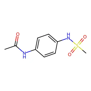 N-[4-(甲磺酰氨基)苯基]乙酰胺 structure