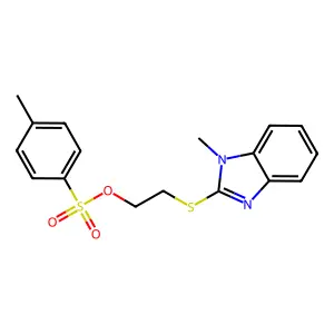 2-(1-Methylbenzimidazol-2-yl)sulfanylethyl 4-methylbenzenesulfonate structure