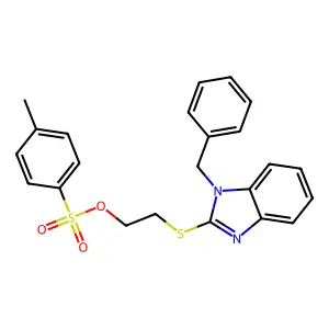 2-[(1-Benzyl-1H-benzimidazol-2-yl)sulfanyl]ethyl 4-methylbenzene-1-sulfonate structure