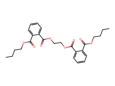 2-O-[2-(2-butoxycarbonylbenzoyl)oxyethyl] 1-O-butyl benzene-1,2-dicarboxylate structure