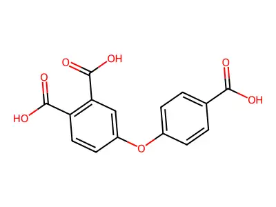 4-(4-carboxyphenoxy)phthalic acid structure