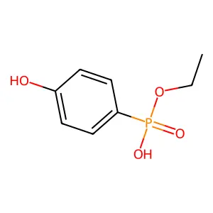 Phosphonic acid, (4-hydroxyphenyl)-, monoethyl ester structure