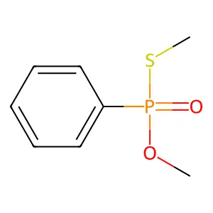 O,S-Dimethyl phenylphosphonothioate structure