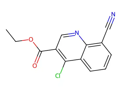 Ethyl 4-chloro-8-cyanoquinoline-3-carboxylate structure