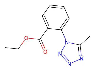 ethyl 2-(5-methyl-1H-tetrazol-1-yl)benzoate structure