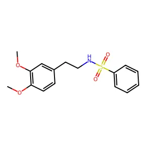 N-(2-(3,4-Dimethoxyphenyl)ethyl)benzenesulfonamide structure
