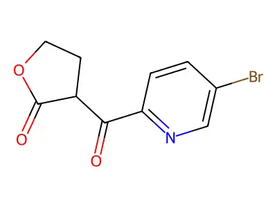 3-[(5-Bromopyridin-2-yl)carbonyl]dihydrofuran-2(3h)-one structure