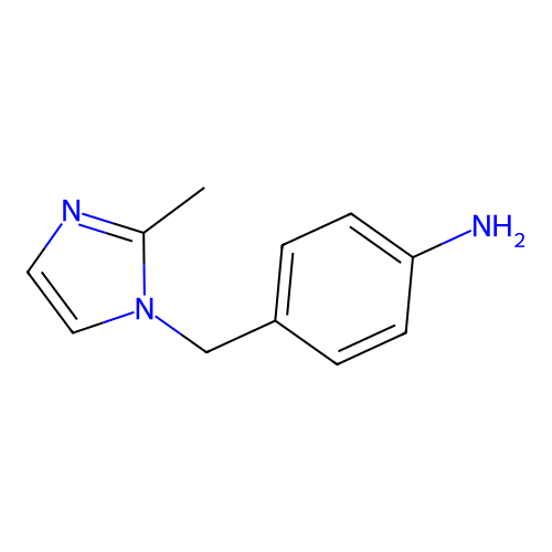 4-[(2-Methyl-1H-imidazol-1-yl)methyl]aniline structure