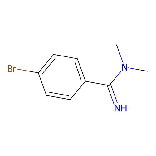 4-bromo-N,N-dimethylbenzenecarboximidamide structure