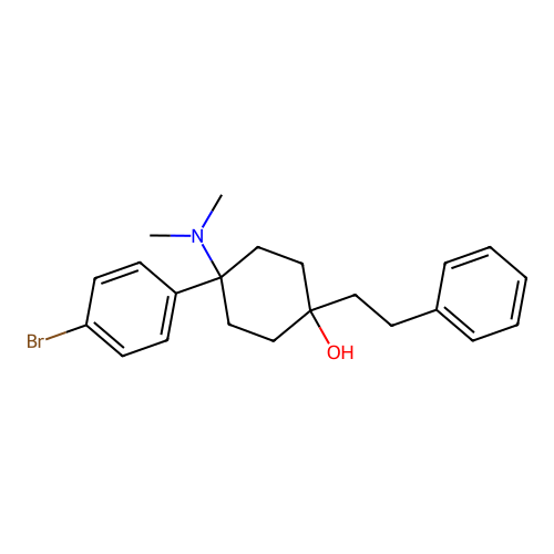 4-(4-Bromophenyl)-4-(dimethylamino)-1-phenethylcyclohexanol structure