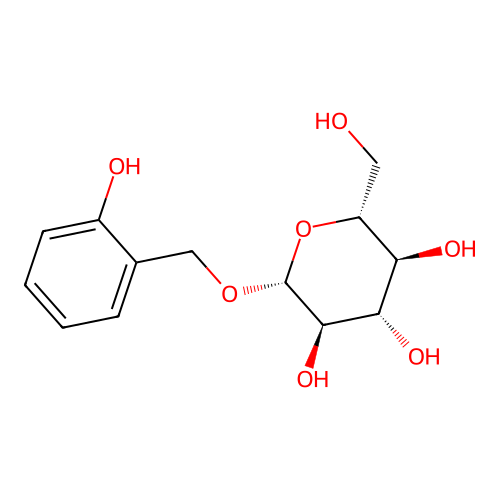 2-Hydroxybenzyl beta-d-glucopyranoside structure