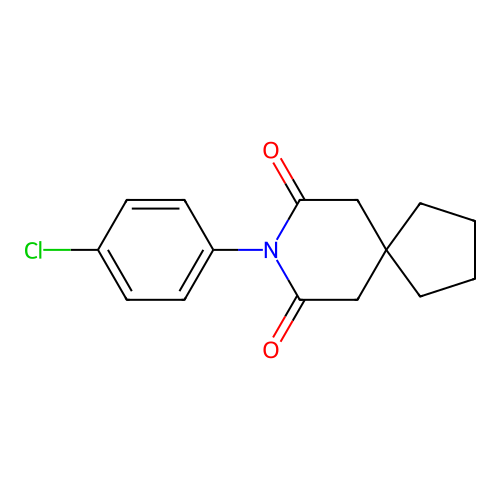 8-(4-Chlorophenyl)-8-azaspiro[4.5]decane-7,9-dione structure