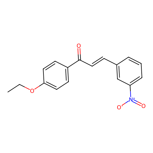 (2E)-1-(4-Ethoxyphenyl)-3-(3-nitrophenyl)prop-2-en-1-one structure