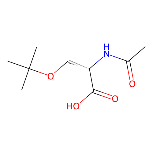 Acetyl-O-tert-butyl-L-serine structure