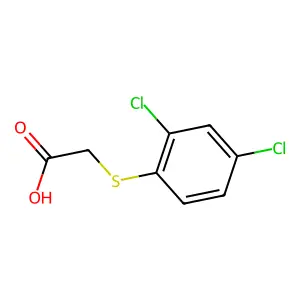 2-((2,4-二氯苯基)硫代)乙酸 structure