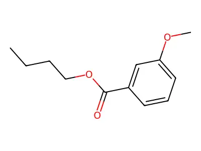 Benzoic acid, 3-methoxy-, butyl ester structure