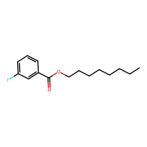 Benzoic acid, 3-fluoro-, octyl ester structure