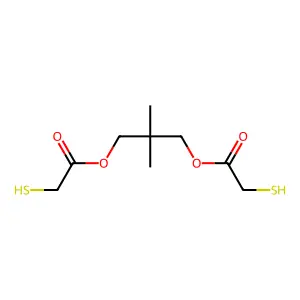 2,2-Dimethyl-1,3-propanediyl bis(mercaptoacetate) structure