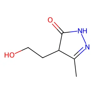 4-(2-Hydroxyethyl)-5-methyl-1,2-dihydro-3H-pyrazol-3-one structure