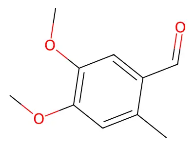 4,5-二甲氧基-2-甲基苯甲醛 structure