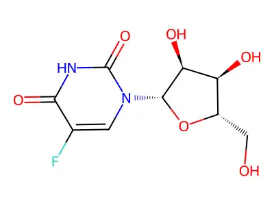 L-5-Fluorouridine structure