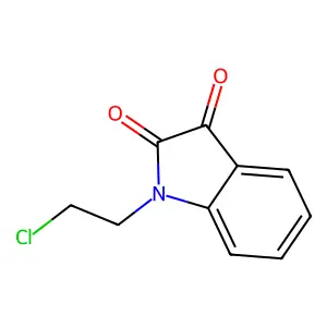 1-(2-Chloroethyl)indoline-2,3-dione structure