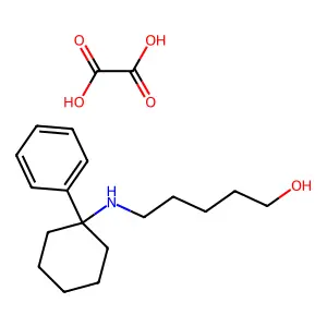 N-(5-羟基戊基)-1-苯基环己胺 structure