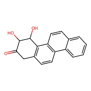 2(1H)-Chrysenone, 3,4-dihydro-3,4-dihydroxy-, (3S-trans)- structure