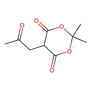2,2-Dimethyl-5-(2-oxopropyl)-1,3-dioxane-4,6-dione structure