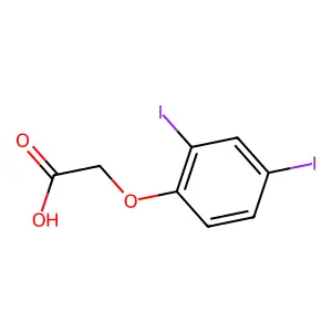 (2,4-二碘苯氧基)乙酸 structure