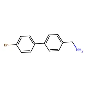 4-(4-Bromo phenyl) benzyl amine structure