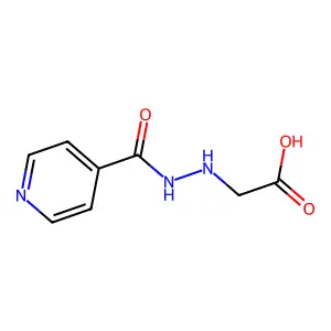 (2-Isonicotinoylhydrazino)acetic acid structure