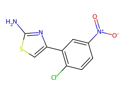 4-(2-Chloro-5-nitrophenyl)thiazol-2-amine structure