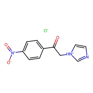 Acetophenone, 2-(1-imidazolyl)-4'-nitro-, hydrochloride structure