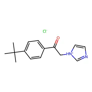 Acetophenone, 4'-tert-butyl-2-(1-imidazolyl)-, hydrochloride structure