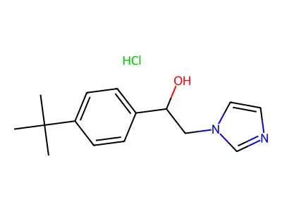 1-(4-tert-Butylphenyl)-2-(1H-imidazol-1-yl)ethan-1-ol--hydrogen chloride (1/1) structure