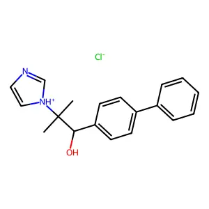 4-Biphenylmethanol, alpha-(2-(1-imidazolyl)-2-propyl)-, hydrochloride structure