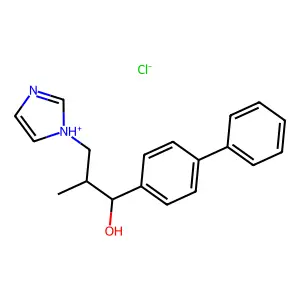 4-Biphenylmethanol, alpha-(1-(1-imidazolyl)-2-propyl)-, hydrochloride structure