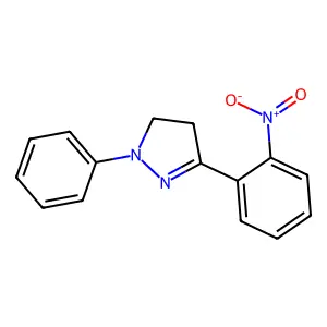 1H-Pyrazole, 4,5-dihydro-3-(2-nitrophenyl)-1-phenyl- structure