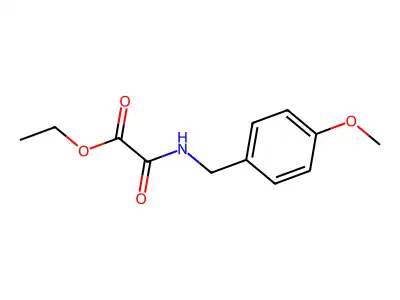 Ethyl 2-((4-methoxybenzyl)amino)-2-oxoacetate structure