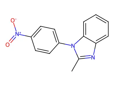 2-Methyl-1-(4-nitrophenyl)benzimidazole structure