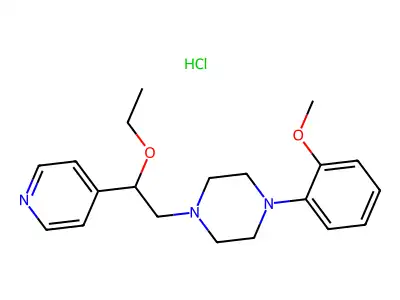 C20H27N3O2.ClH.1/2H2O structure