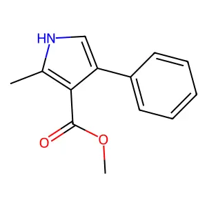 2-Methyl-4-phenyl-1H-pyrrole-3-carboxylic acid methyl ester structure