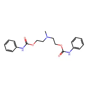 Ethanol, 2,2'-(methylimino)bis-, 1,1'-bis(N-phenylcarbamate) structure