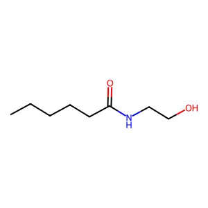 N-(hexanoyl)ethanolamine structure