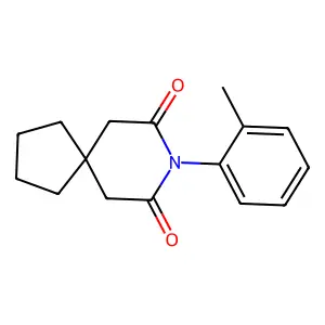 8-(2-Methylphenyl)-8-azaspiro[4.5]decane-7,9-dione structure