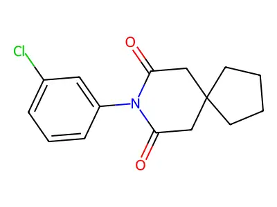8-(3-Chlorophenyl)-8-azaspiro[4.5]decane-7,9-dione structure