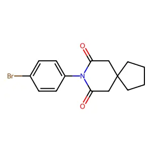 8-(4-Bromophenyl)-8-azaspiro[4.5]decane-7,9-dione structure